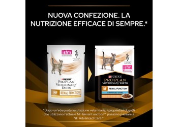 PURINA PRO PLAN VETERINARY DIETS umido gatto NF Renal Function St/Ox in busta con pollo da gr 85